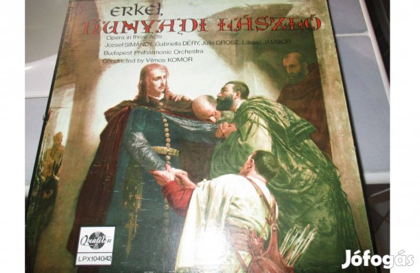 Díszdobozos Erkel Hunyadi László bakelit hanglemez album eladó