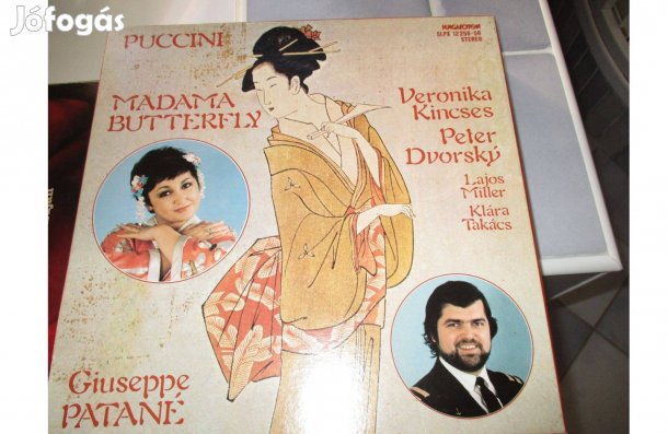 Díszdobozos Puccini Madama Butterfly bakelit hanglemez album eladó