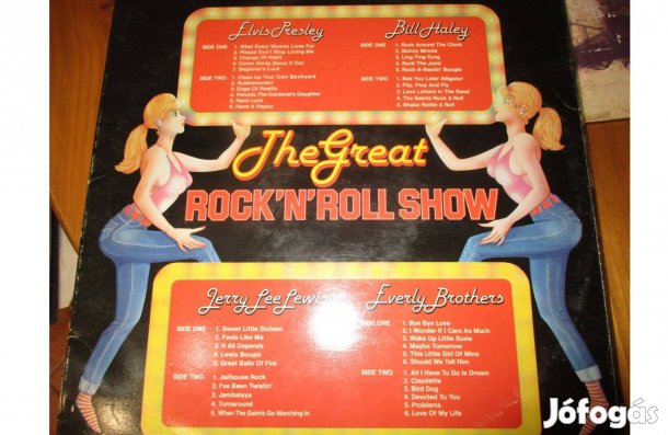 Díszdobozos The Great Rock'n Roll Show bakelit hanglemez (4 LP) eladó