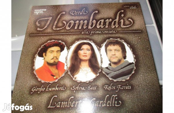 Díszdobozos Verdi I Lombardi bakelit hanglemez album eladó