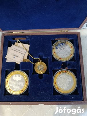 Díszdobozos német emlékérem szett - sorszámozott tanúsítvánnyal