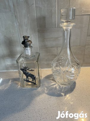 Díszes italos üvegek