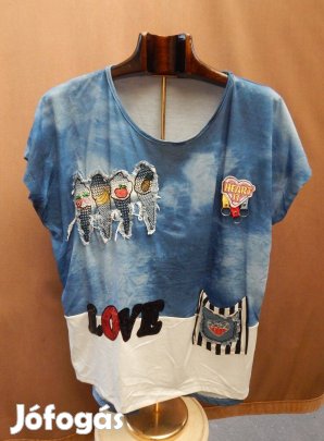 Díszített, ujjatlan női blúz