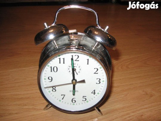 Dísznek! Hibás 17cm Klasszikus Ébresztőóra Vekker Csörgős Ébresztő Óra