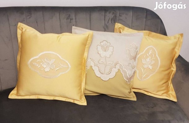 Díszpárna szett, új, romantikus, alkalmi vétel