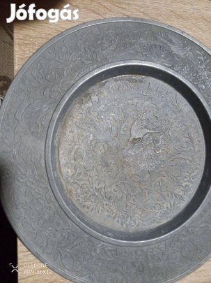 Dísztányér ón