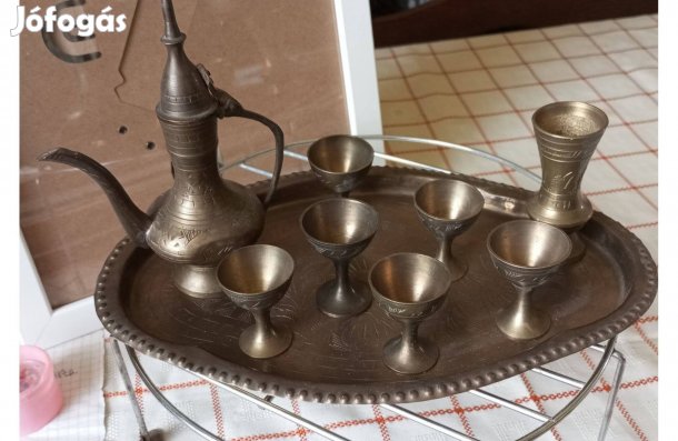 Disztárgy készlet rézből 9 db