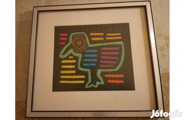 Dísztárgy kuna / guna Mola, Panama 1978