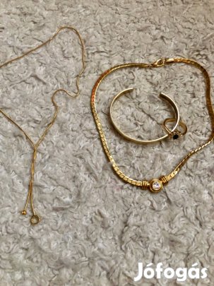 Divat arany színű ékszer szettek