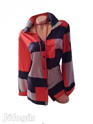 Divatos, Csinos, Absztrakt Mintás, Ing (Méret: (44 -46)! Kód: IN 183