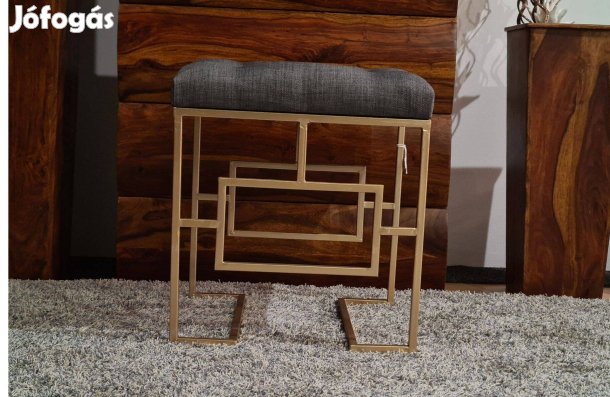 Divatos leülőke arany színű egyedi formájú lábbal