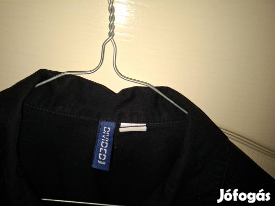 Divided férfi fekete czipzáras ing S méret