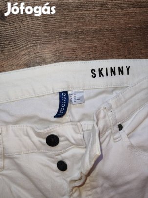 Divided skinny szaggatott farmer 