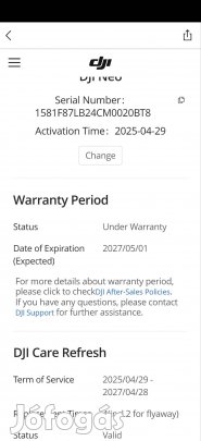 Dji Neo, kiegészítőkkel 