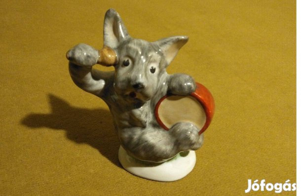 Doboló kutya (Kerámia figura)