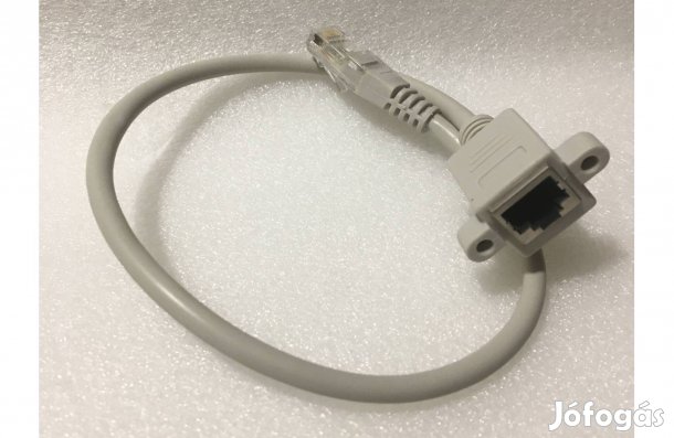 Dobozba szerelhető Egyenes bekötésű Ethernet kábel aljzattal és RJ45