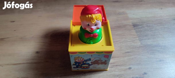 Dobozból kiugró bohóc játék