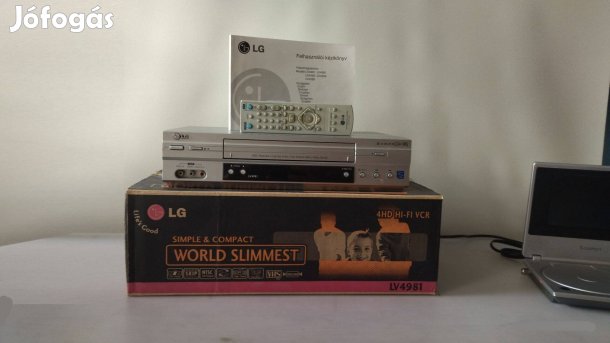 Dobozos LG LV-4981 VHS Video_1, Videomagnó Távírányitó Használatival