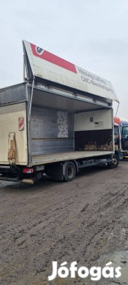 Dobozos felépítény kinyíló oldalfallal, hátfallal eladó