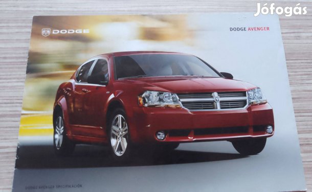Dodge Avenger extrák (2007) magyar prospektus, katalógus
