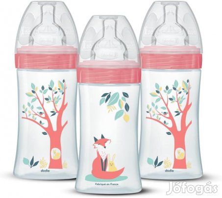 Dodie Sensation Plus 3x270ml-es cumisüveg szett, OUTLET termék