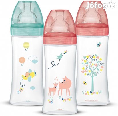 Dodie Sensation Plus 3x270ml-es cumisüveg szett, OUTLET termék