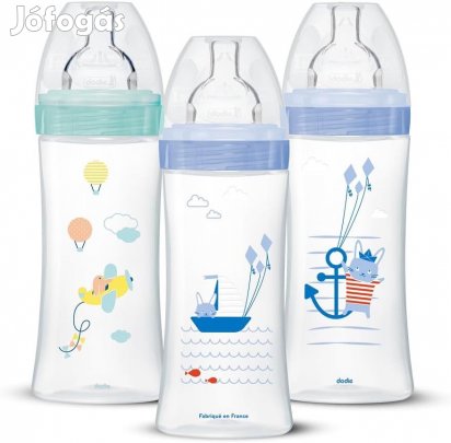 Dodie Sensation+ Anti-Colic cumisüvegek 3x330ml, OUTLET termék