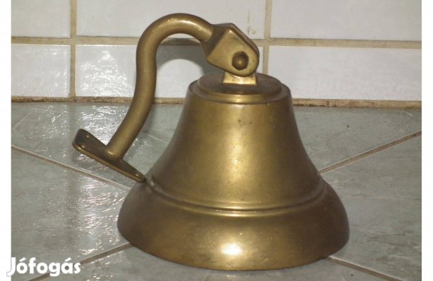 Dögnehéz nagy méretű réz harang kolomp csengő csengettyű