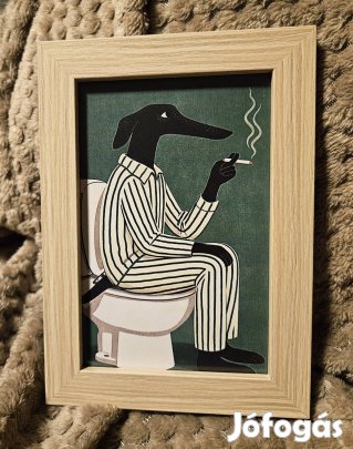 Dohányzó agár dekor kép 