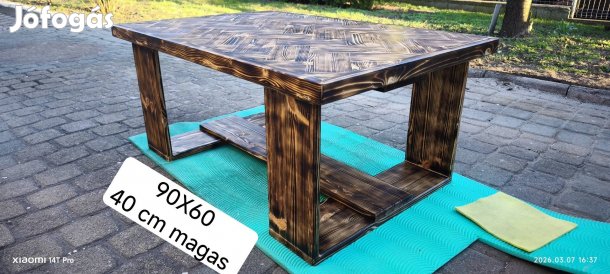 Dohányzó asztal -Egyedi Készítésű - Vadonatúj 