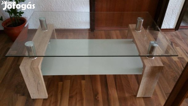 Dohányzó üvegasztal eladó