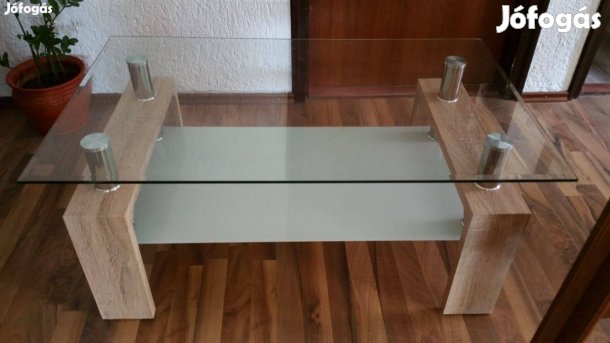 Dohányzó üvegasztal eladó