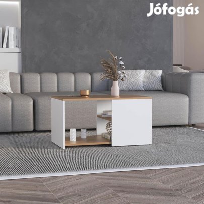 Dohányzóasztal 80x45x42 cm fehér GM-01