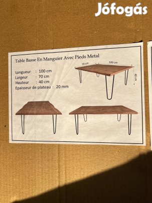 Dohányzóasztal Bontatlan 9db