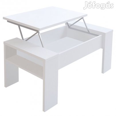 Dohányzóasztal, fehér, PULA