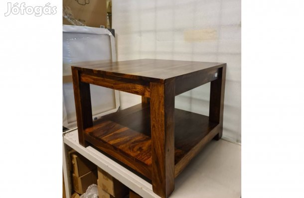 Dohányzóasztal rózsafából praktikus tároló résszel 58 cm