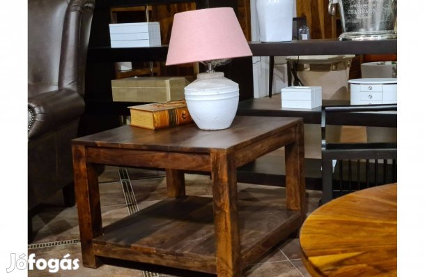 Dohányzóasztal rózsafából praktikus tároló résszel 60 cm