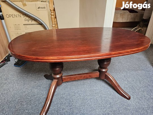 Dohányzóasztal sötét cseresznye színben