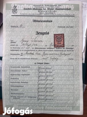 Dokumentum, iratok, bizonyítvány, kituntetés