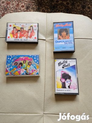 Dolly Roll dedikált kazetta 4 db kazetta kazi MC Eredeti Dolly aláírás