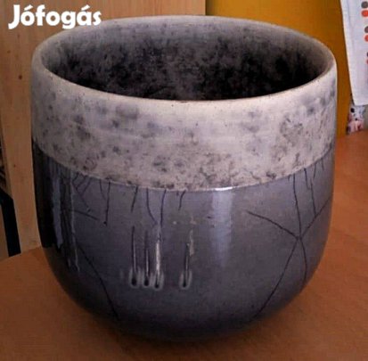 Domani Minsk belga, különleges technikájú, gyönyörű egyedi kaspó