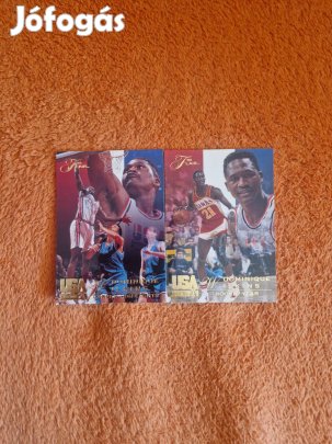 Dominique Wilkins Flair USA 1994 kosaras kártyák 2db