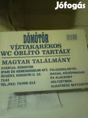 Dömötör wc tartály 