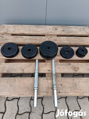 Domyos 31mm-es súlyok egykezes fogantyúval eladók!