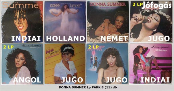 Donna Summer LP-kollekció (8 album, 11 hanglemez)