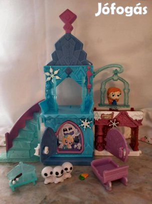 Doorables házikó szett- Frozen ice castle Anna figurával