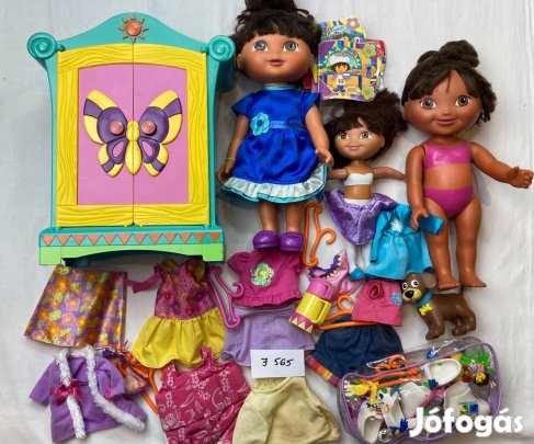 Dóra csomag, Óriás Dóra baba csomag + kiegészítők - J565
