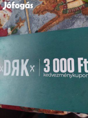 Dorko kedvezmény kupon 3000 Ft értékben eladó 03.31ig. (2db)