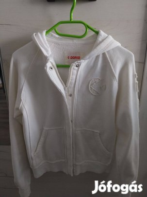 Dorko márkájú "S" méretű fehér színű női kapucnis pulcsi