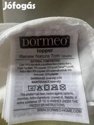 Dormeo Renew Natura fedőmatrac